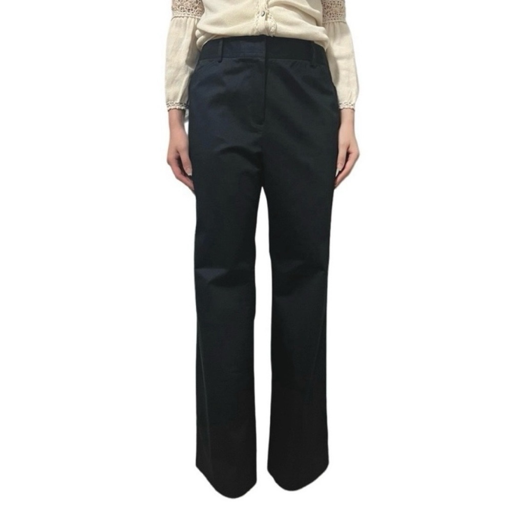 Lafayette 148 Cotton Blend Black Trouser